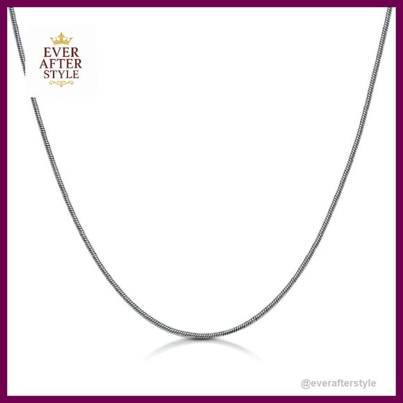 Gold Plated Snake Chain Necklace Unisex Minimalist Elegant Designer Jewelry